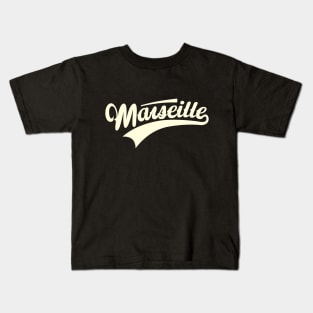 Marseille - Marseille Schriftzug - Marseille Logo Kids T-Shirt